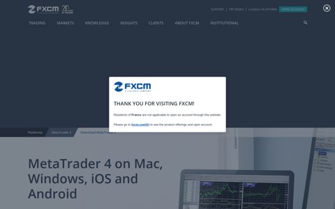 MetaTrader 4 - FXCM Markets