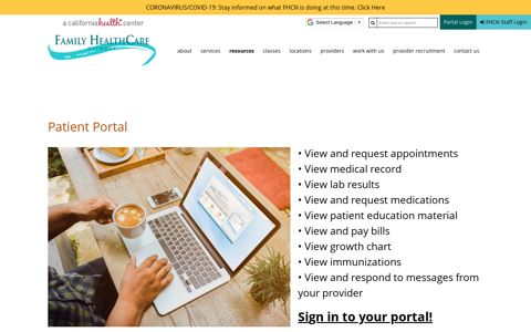 Patient Portal - Family HealthCare Network