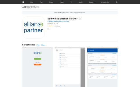 ‎Edelweiss Elliance Partner on the App Store