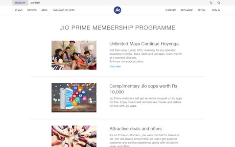 Jio Prime Membership, Registration, Plans & Offer
