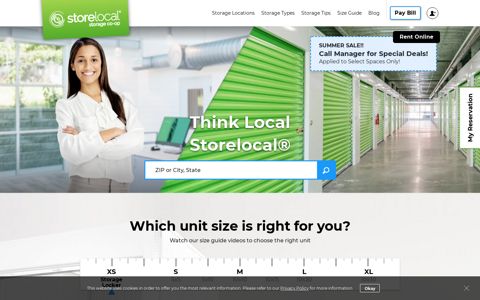 Self Storage Units | Storelocal® Self Storage