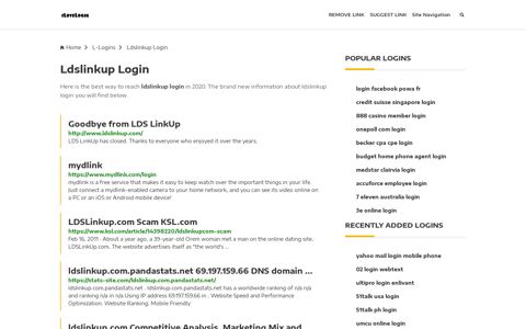 Ldslinkup Login ❤️ One Click Access - iLoveLogin