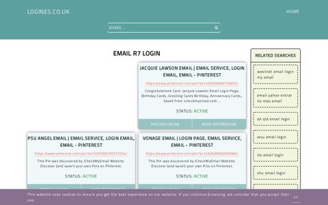email r7 login - General Information about Login - Logines.co.uk
