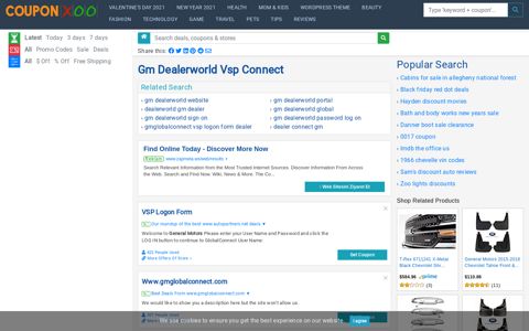 Gm Dealerworld Vsp Connect - 11/2020 - Couponxoo.com