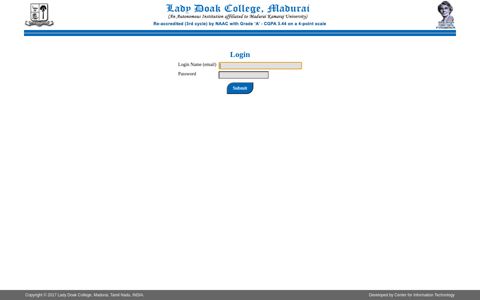Login - Lady Doak College