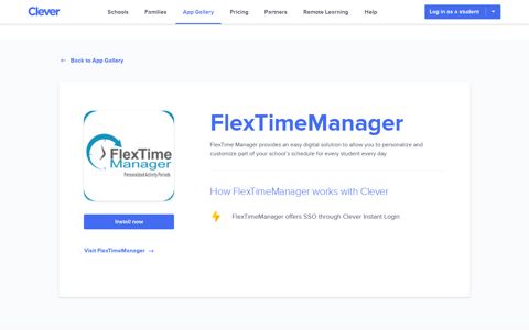 FlexTimeManager - Clever application gallery | Clever