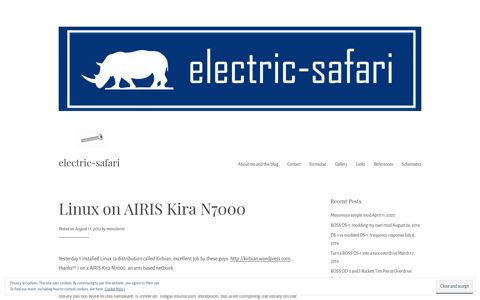 Linux on AIRIS Kira N7000 – electric-safari