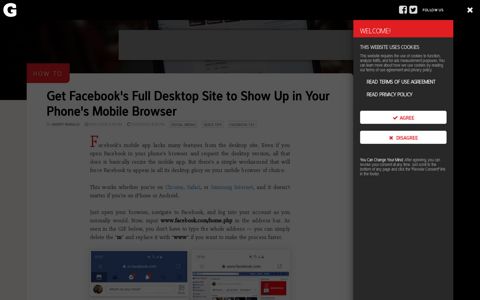 How to Get Facebook's Full Desktop Site to Show Up in Your ...