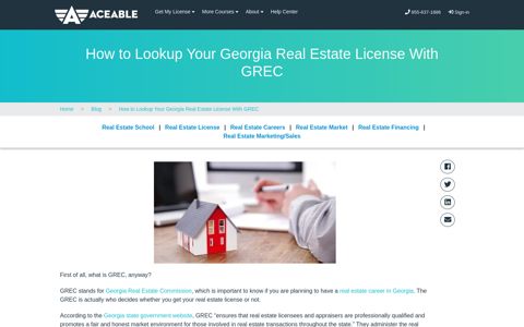How to Lookup Your Georgia Real Estate License With GREC