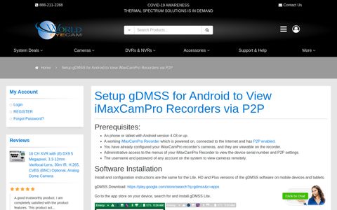 Setup gDMSS for Android to View iMaxCamPro Recorders via ...