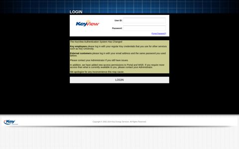 KeyView Portal - Key Energy Services
