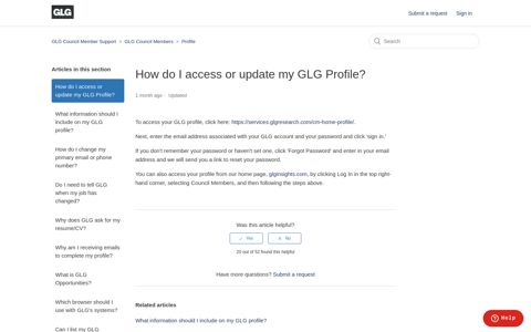 How do I access or update my GLG Profile? – GLG Council ...