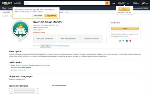 Invendis Solar Monitor - Amazon.com