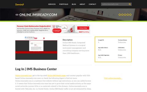 Welcome to Online.imsready.com - Log In | IMS Business Center