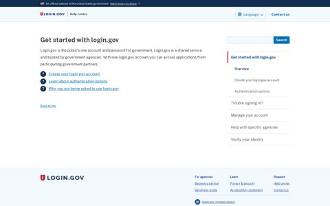 Two-factor authentication - login.gov