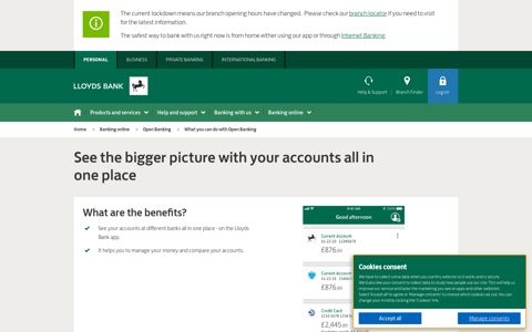 Open Banking | Your accounts all in one place ... - Lloyds Bank