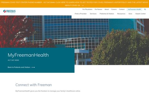 MyFreemanHealth Portal | Freeman Health System