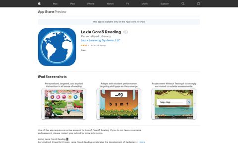 ‎Lexia Core5 Reading on the App Store