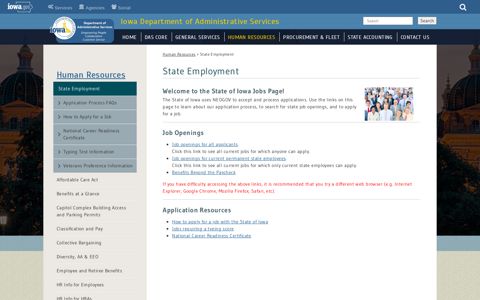 HRE|DAS State Employment | Iowa Department of ...