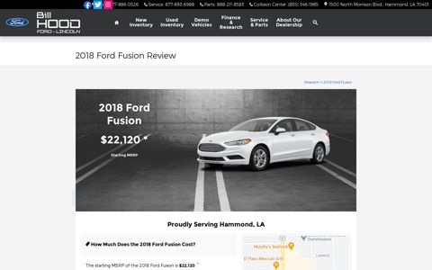 2018 Ford Fusion Specs & Features Review | Hammond LA