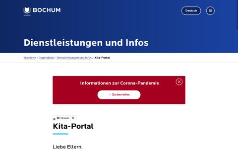 Kita-Portal | Stadt Bochum