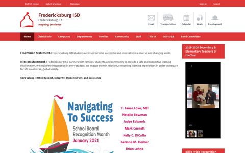 Fredericksburg ISD / Homepage