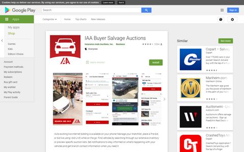 IAA Buyer Salvage Auctions - Apps on Google Play