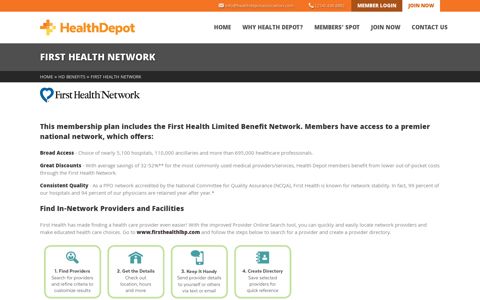 First Health Network - Health Depot Association