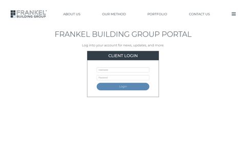 Homeowner Portal - Frankel Building Group