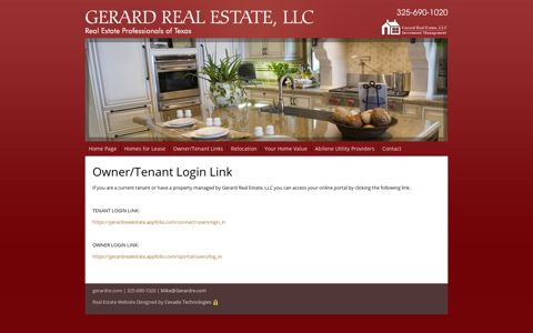 Owner/Tenant Login Link - Gerard Real Estate, LLC