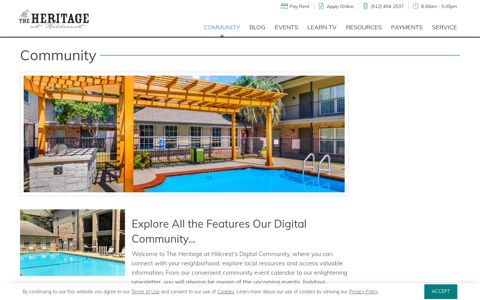Resident Services Portal for The Heritage at Hillcrest in Austin ...