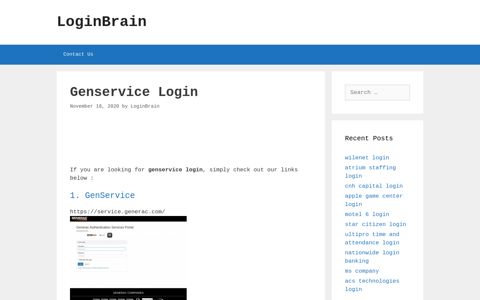 Genservice Genservice - LoginBrain