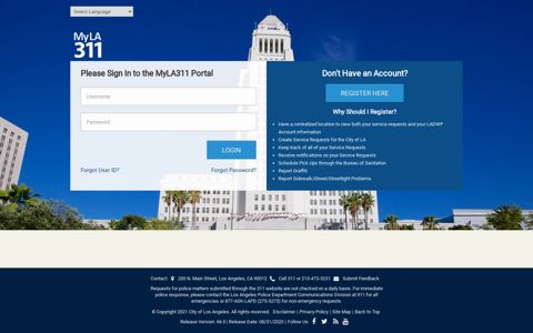 Please Sign In to the MyLA311 portal - los angeles - City of ...