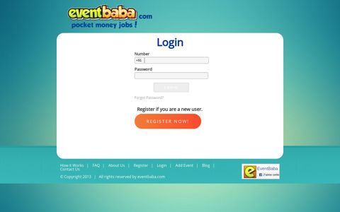 Login - EventBaba