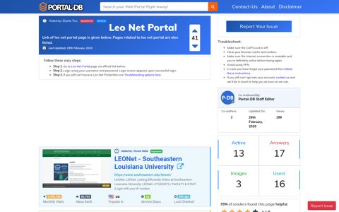 Leo Net Portal