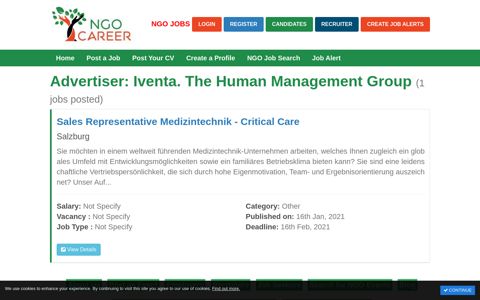 Iventa. The Human Management Group (0 jobs posted) - NGO ...