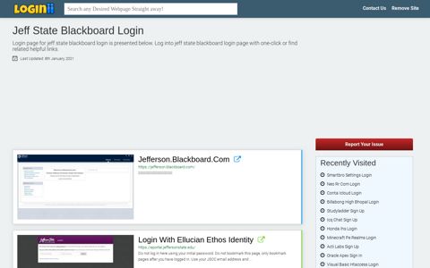 Jeff State Blackboard Login - Loginii.com