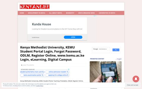 KEMU Student Portal Login, Forgot Password - Kenya ...