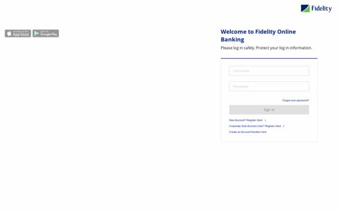 Fidelity Online Banking