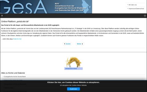 Online-Plattform „portal.ekir.de“ - Regio-MAV Infodienst
