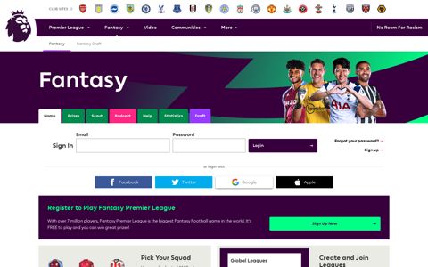 Fantasy Premier League, Official Fantasy Football Game of ...