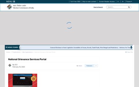 National Grievance Services Portal - Web Applications ...