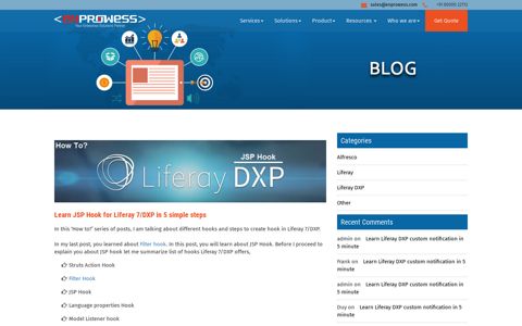 Learn JSP Hook for Liferay 7/DXP in 5 simple steps - EnProwess