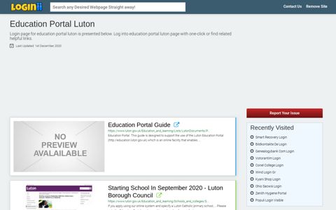Education Portal Luton - Loginii.com