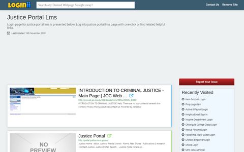 Justice Portal Lms - Loginii.com