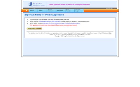 Online Application System for Admission to Postgraduate ...