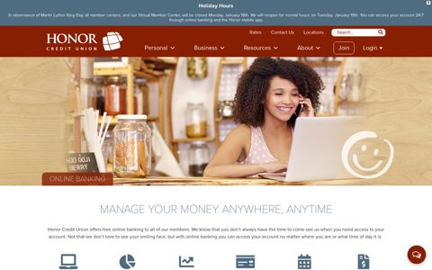 Online Banking | Honor Credit Union