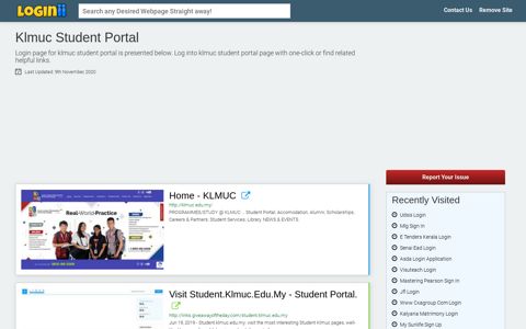 Klmuc Student Portal - Loginii.com