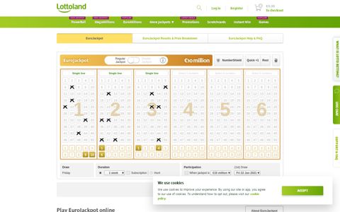 Play EuroJackpot lottery online ! - Lottoland