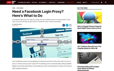 Need a Facebook Login Proxy? Here's What to Do - MakeUseOf